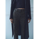 Leopard Straight Jeans - Chocolate