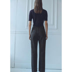 Leopard Straight-Leg Jean - Chocolate