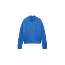 Pull-Over Torsades Col Montant - Vibrant Blue