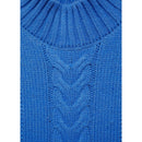 Pull-Over Torsades Col Montant - Vibrant Blue