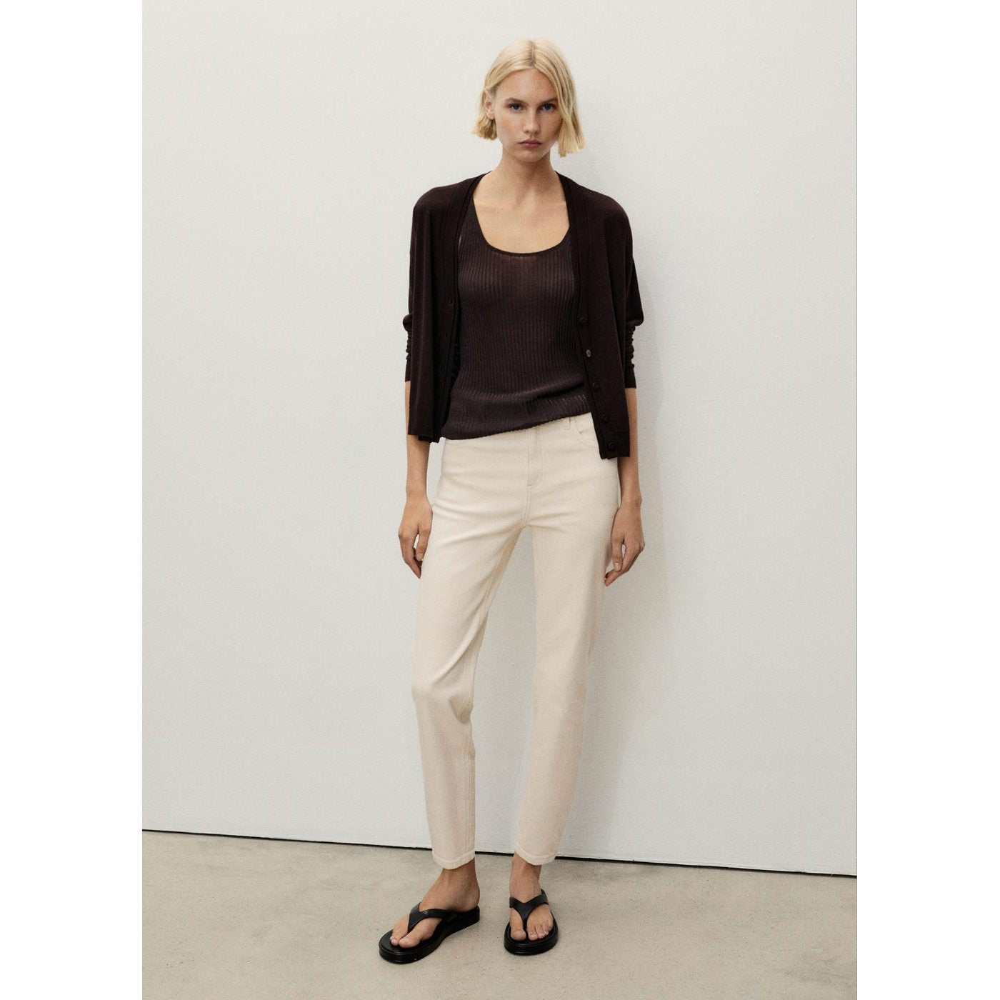 Jeans Newmom - Ecru