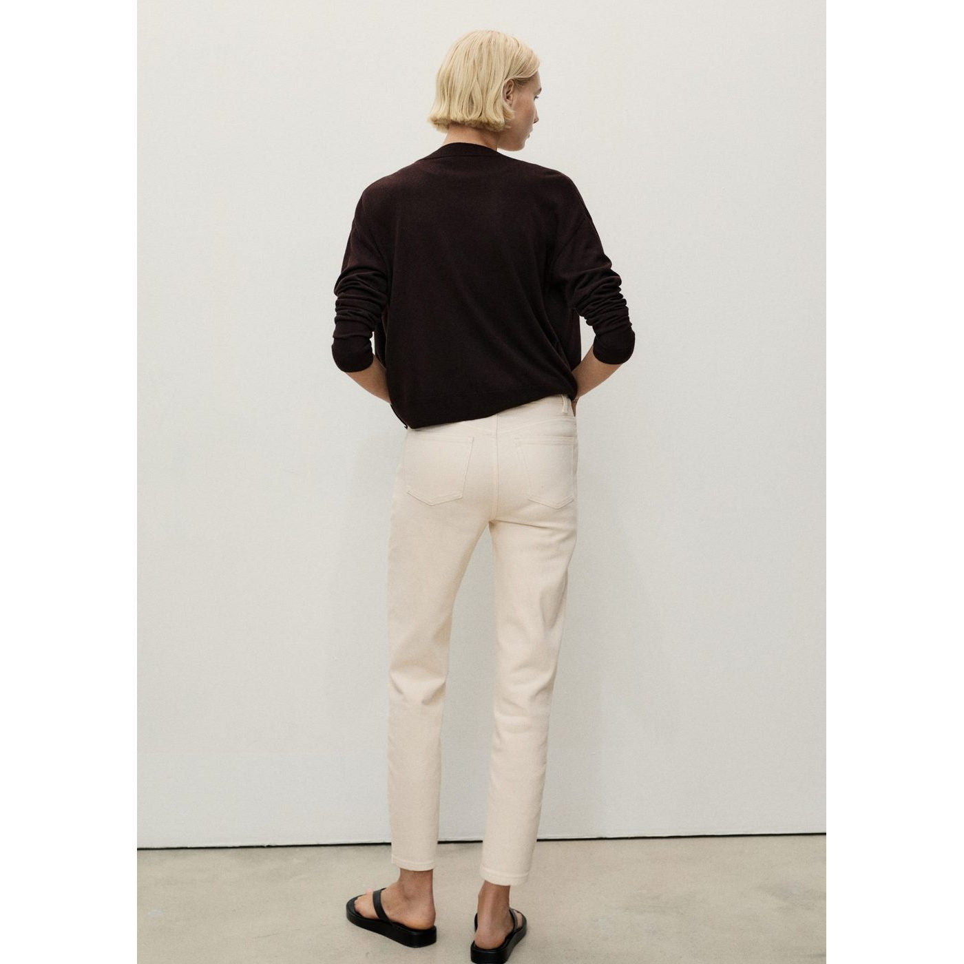 Jeans Newmom - Ecru