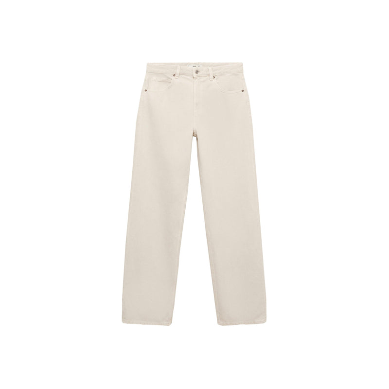 Jeans Miami Rectos Cintura Normal - Gris Claro/Pastel