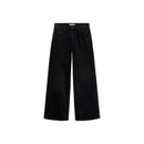 Jean Wideleg Taille Basse - Black Denim