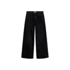 Jean Wideleg Taille Basse - Black Denim
