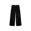 Jean Wideleg Taille Basse - Black Denim