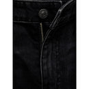 Jean Wideleg Taille Basse - Black Denim