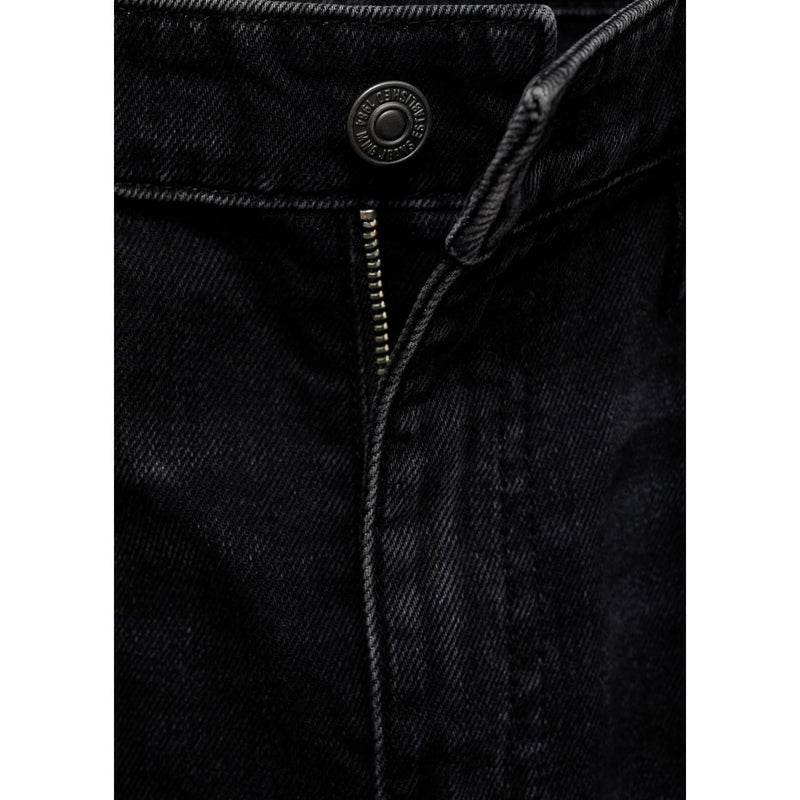 Jean Wideleg Taille Basse - Black Denim
