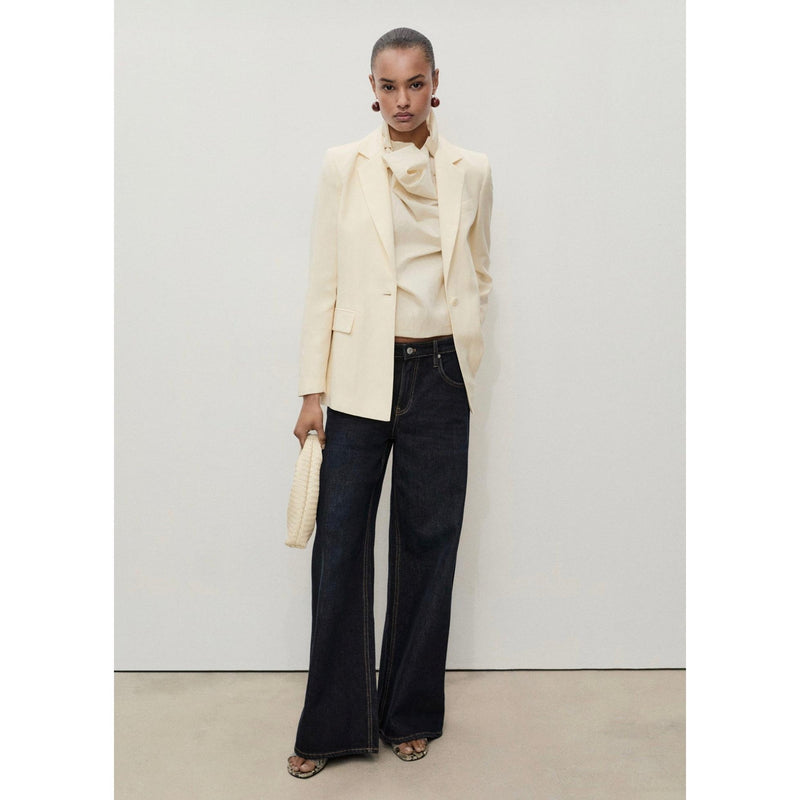 Jean Wideleg Taille Basse Rinse Wash - Open Blue