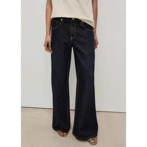 Jean Wideleg Taille Basse Rinse Wash - Open Blue