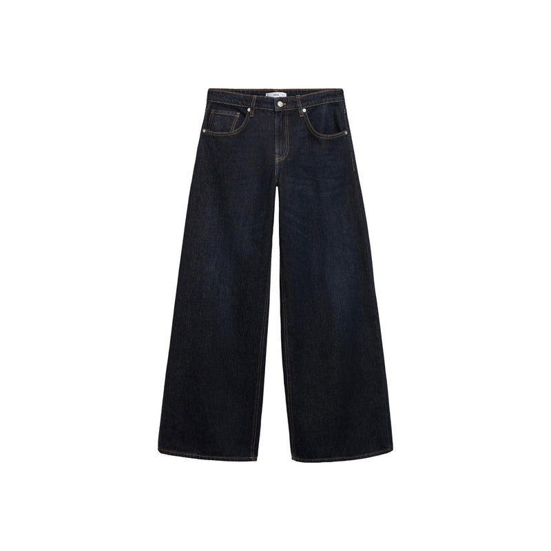 Rinse Wash Low Rise Wideleg Jeans - Open Blue