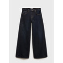 Rinse Wash Low Rise Wideleg Jeans - Open Blue
