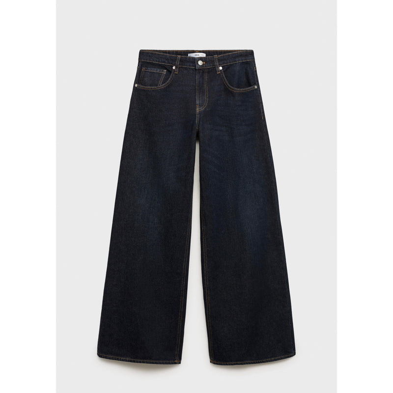 Jean Wideleg Taille Basse Rinse Wash - Open Blue