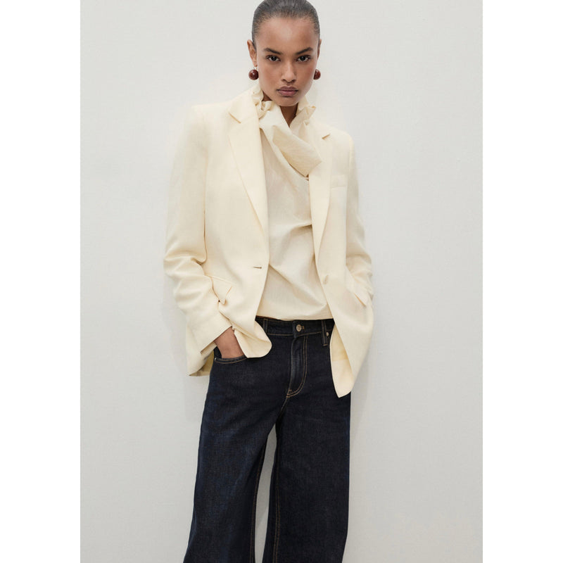 Jean Wideleg Taille Basse Rinse Wash - Open Blue