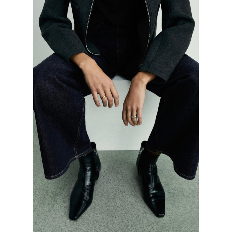 Jean Wideleg Taille Basse Rinse Wash - Open Blue