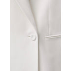 Oversized Double Breasted Suit Jacket - White