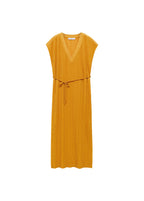 Robe Plissée Ceinture