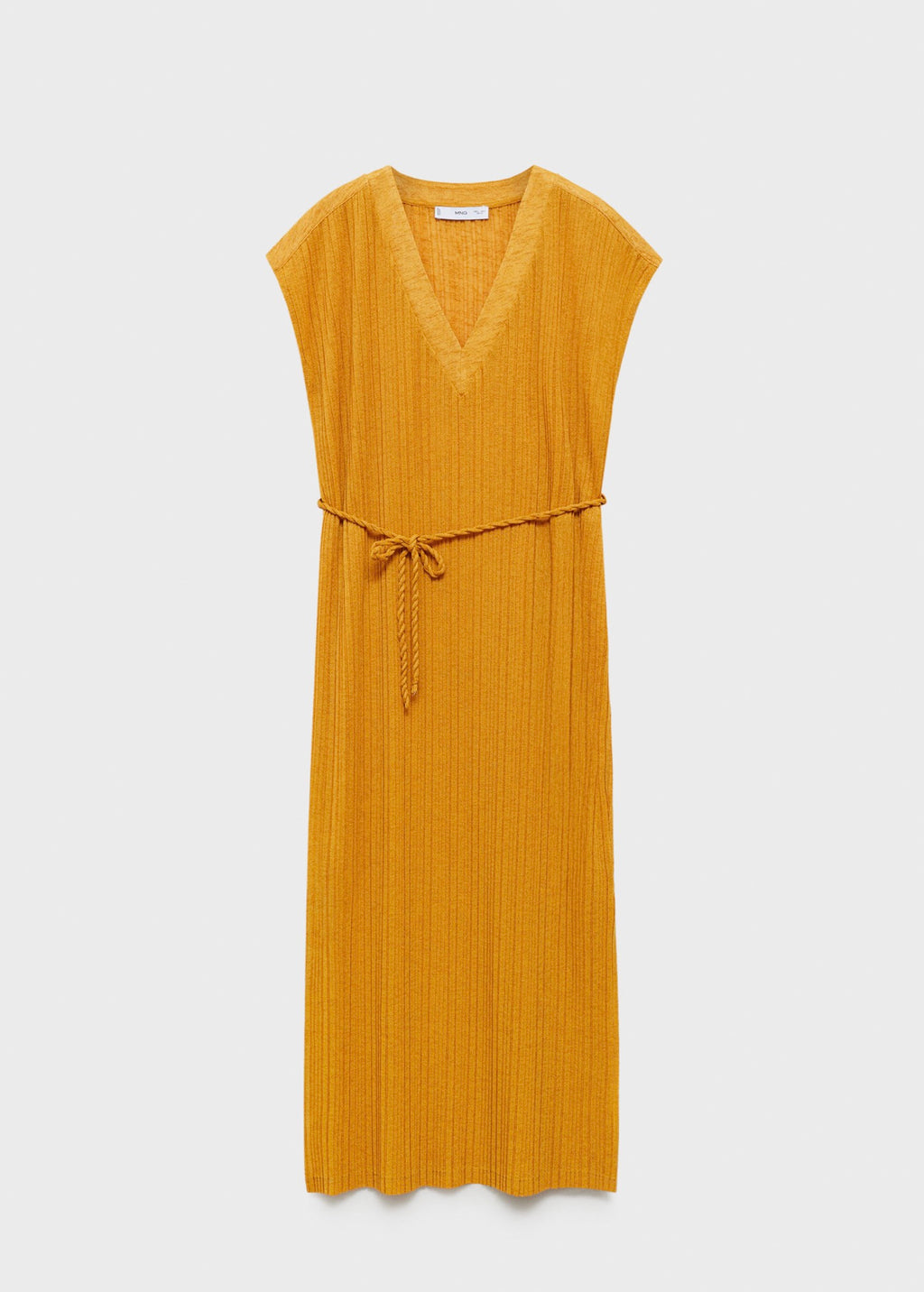 Robe Plissée Ceinture