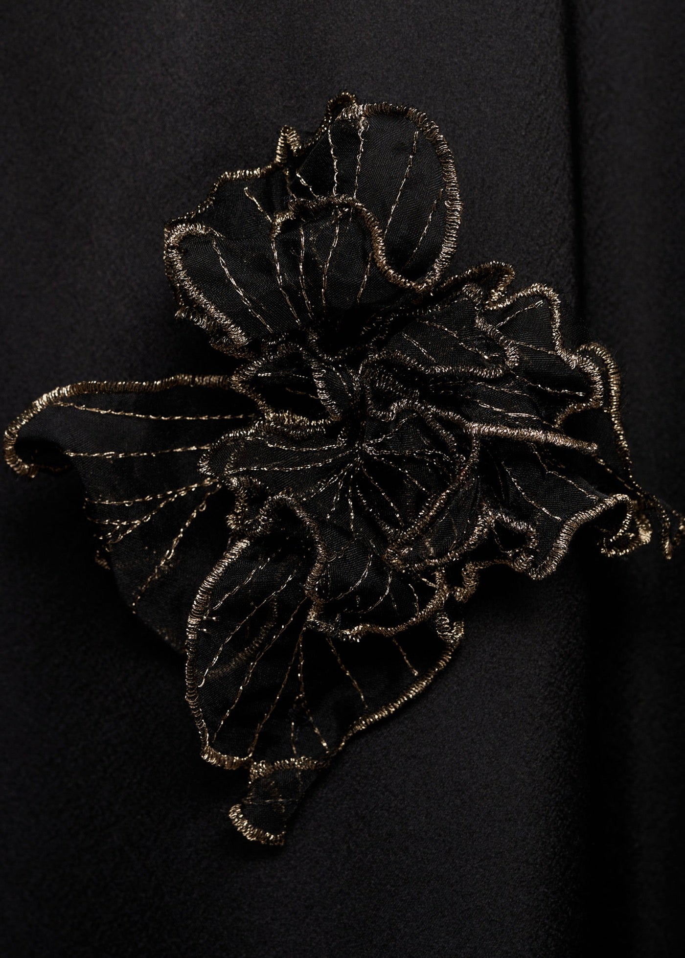 Robe Satinée Maxi-Fleur