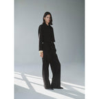 Straight Leg Suit Trousers Ns_x0001_Ud - Black