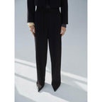 Straight Leg Suit Trousers Ns_x0001_Ud - Black