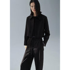 Straight Leg Suit Trousers Ns_x0001_Ud - Black