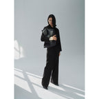 Straight Leg Suit Trousers Ns_x0001_Ud - Black