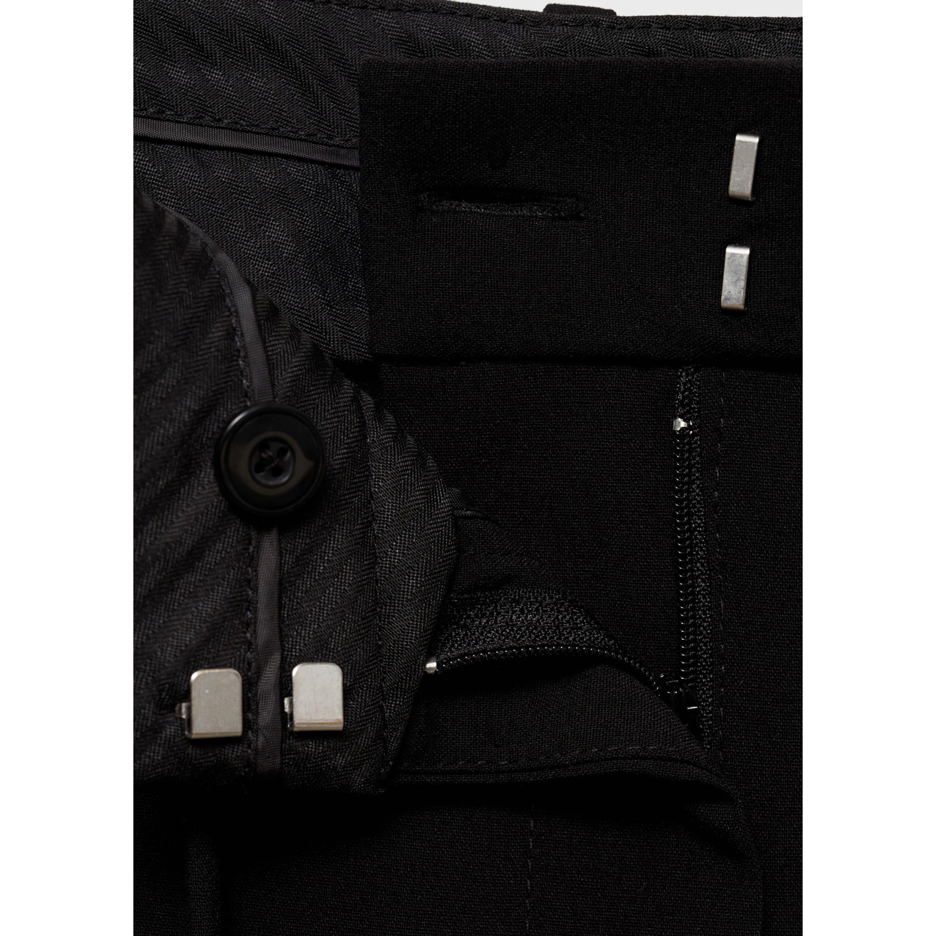 Straight Leg Suit Trousers Ns_x0001_Ud - Black
