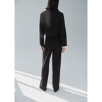 Straight Leg Suit Trousers Ns_x0001_Ud - Black