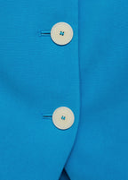 Backless Suit Vest - Blue