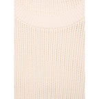 Short-Sleeved Openwork Knit Jumper