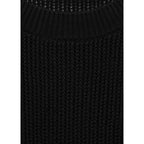 Jersey de Punto Calado de Manga Corta - Black