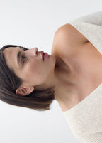 V-Neck Knit Pullover - Ecru