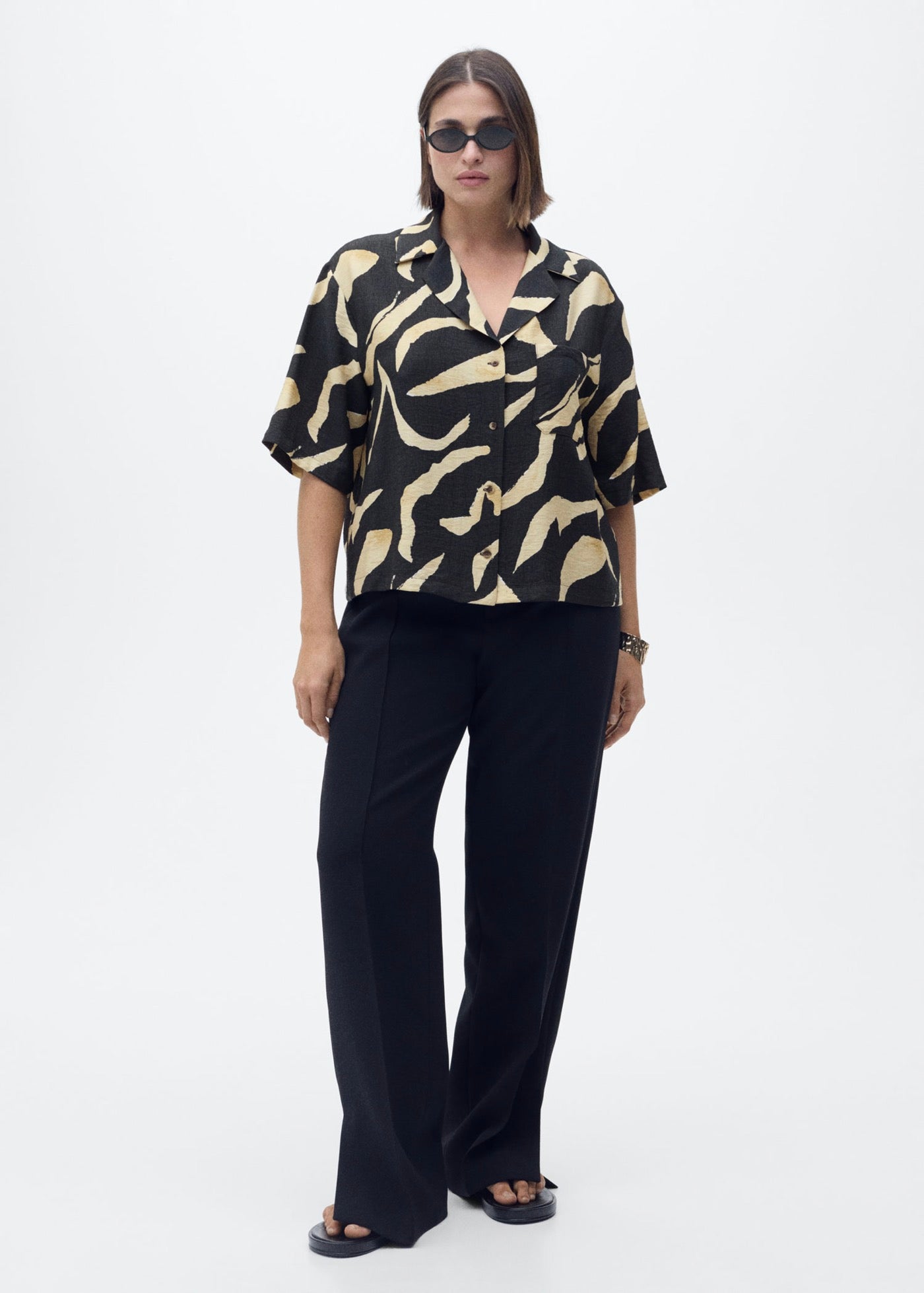 Chemise Imprimée Manches Courtes