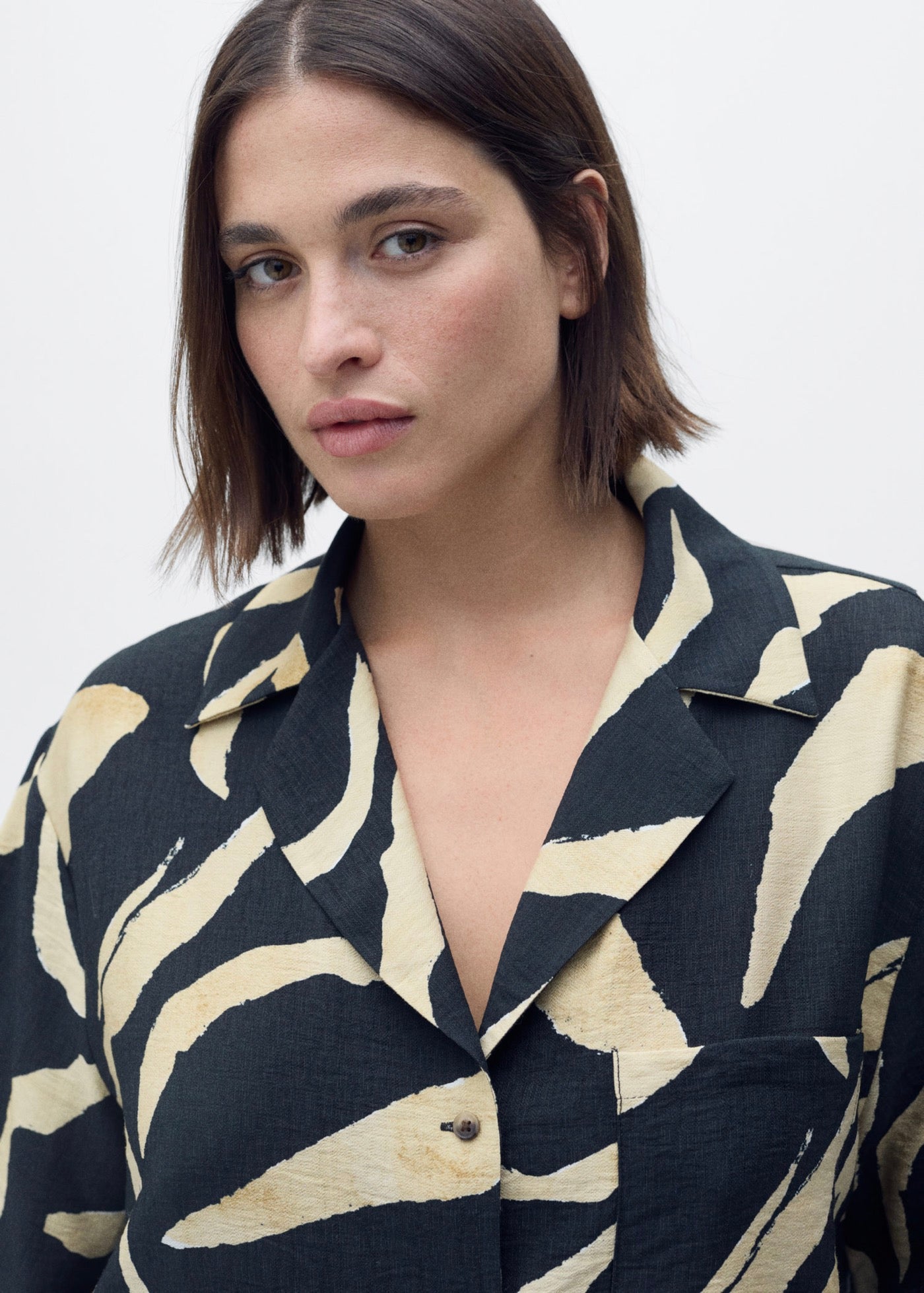 Chemise Imprimée Manches Courtes