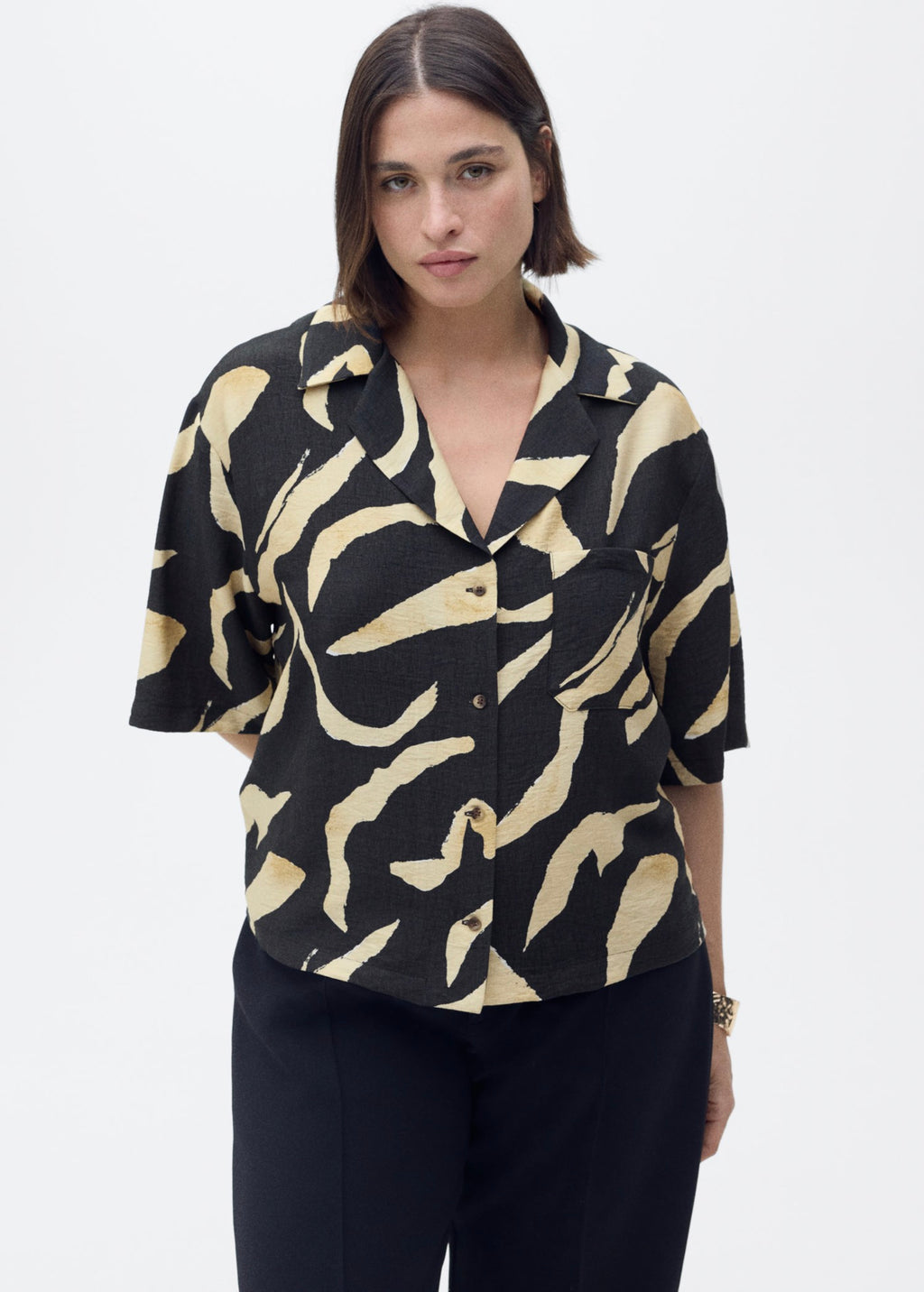 Chemise Imprimée Manches Courtes