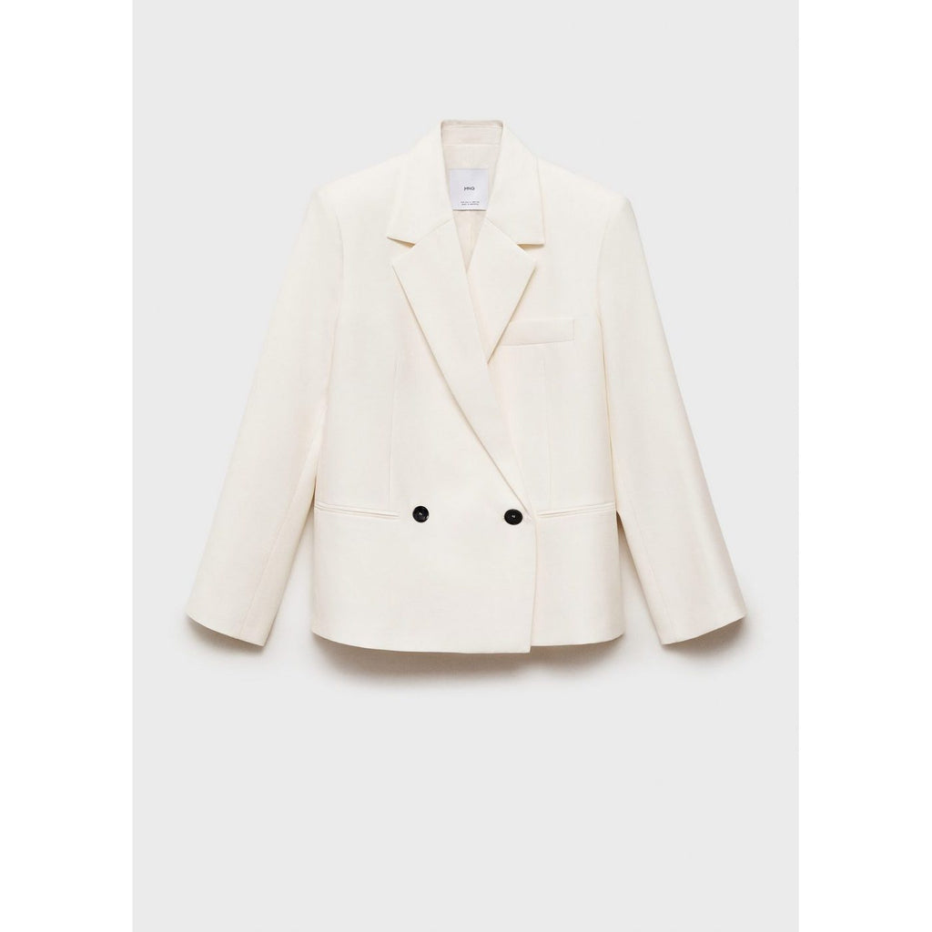 Blazer Double Boutonnage Contrasté