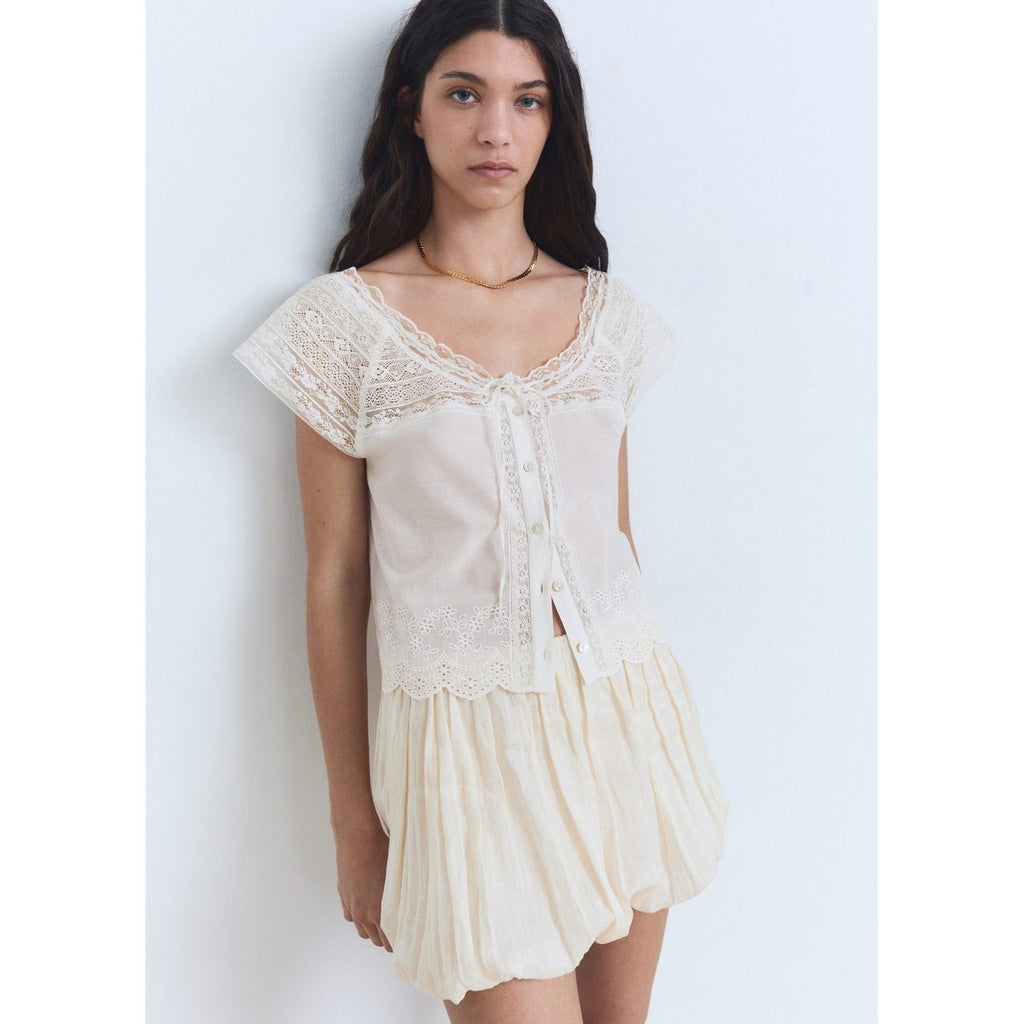 Blouse Pretty - Blanc Cassé