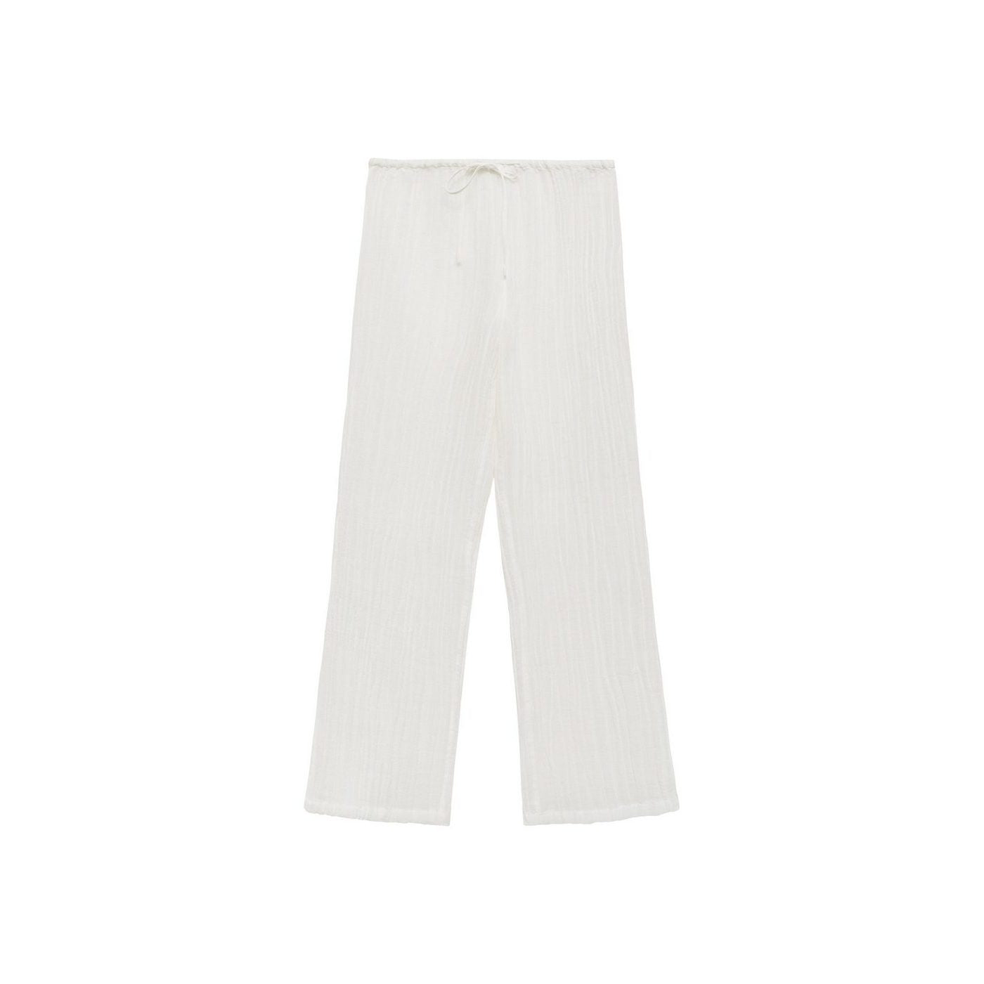 Pantalon Wrinkle - Blanc