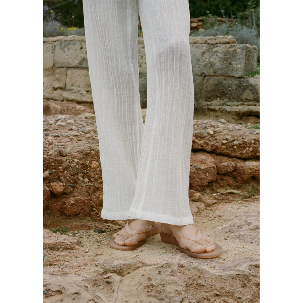 Pantalon Wrinkle - Blanc