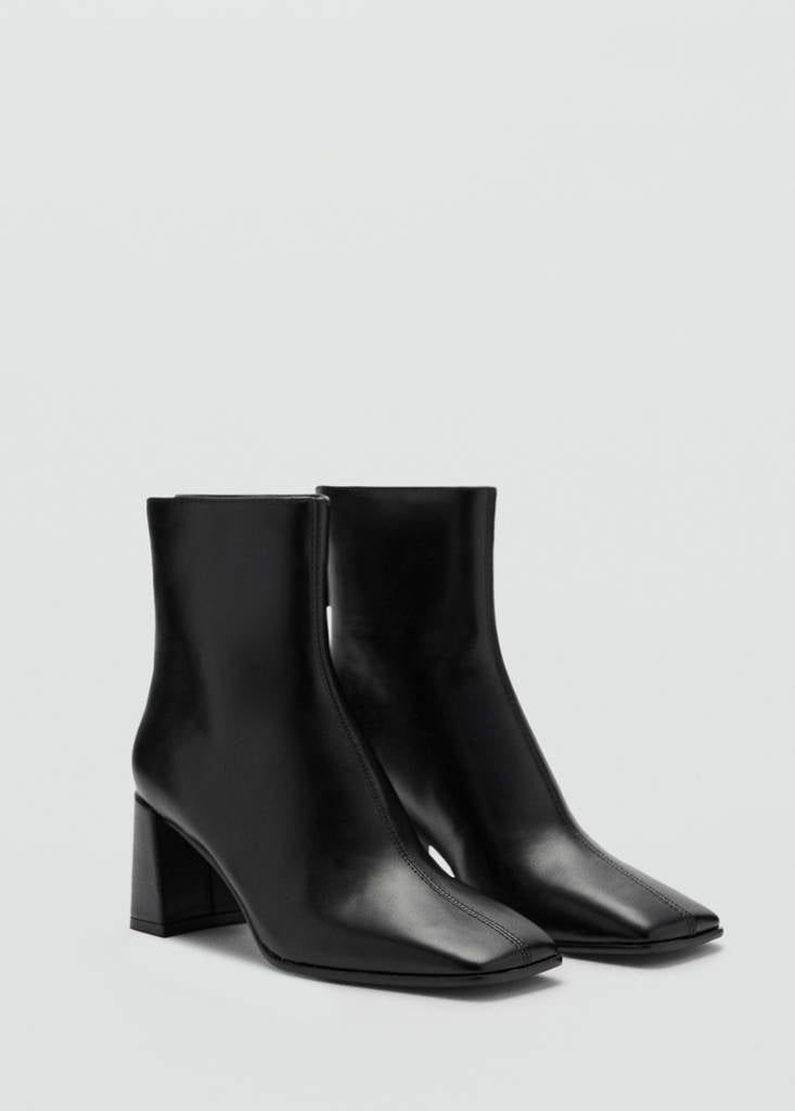 Bottines Talon Bloc Bout Carré