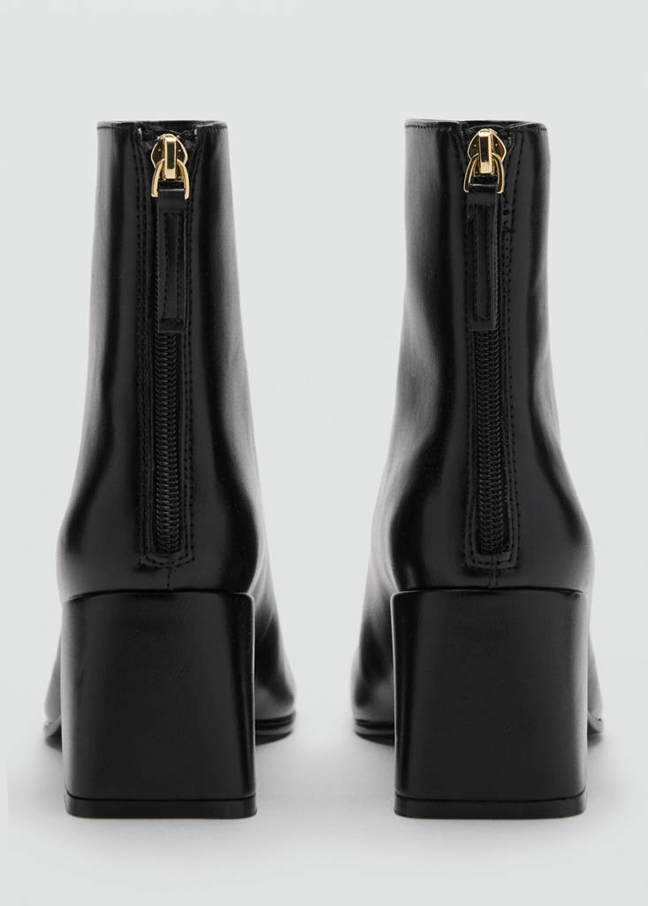 Bottines Talon Bloc Bout Carré