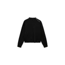 High Neck Zip Pullover - Black