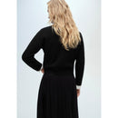 High Neck Zip Pullover - Black