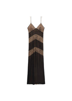 Robe Style Lingerie Empiècements Dentelle