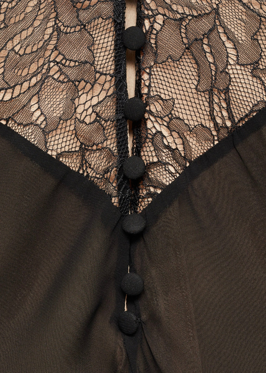 Robe Style Lingerie Empiècements Dentelle