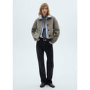 Pull-Over Côtelé Col Montant - Grey