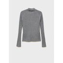 Pull-Over Côtelé Col Montant - Grey