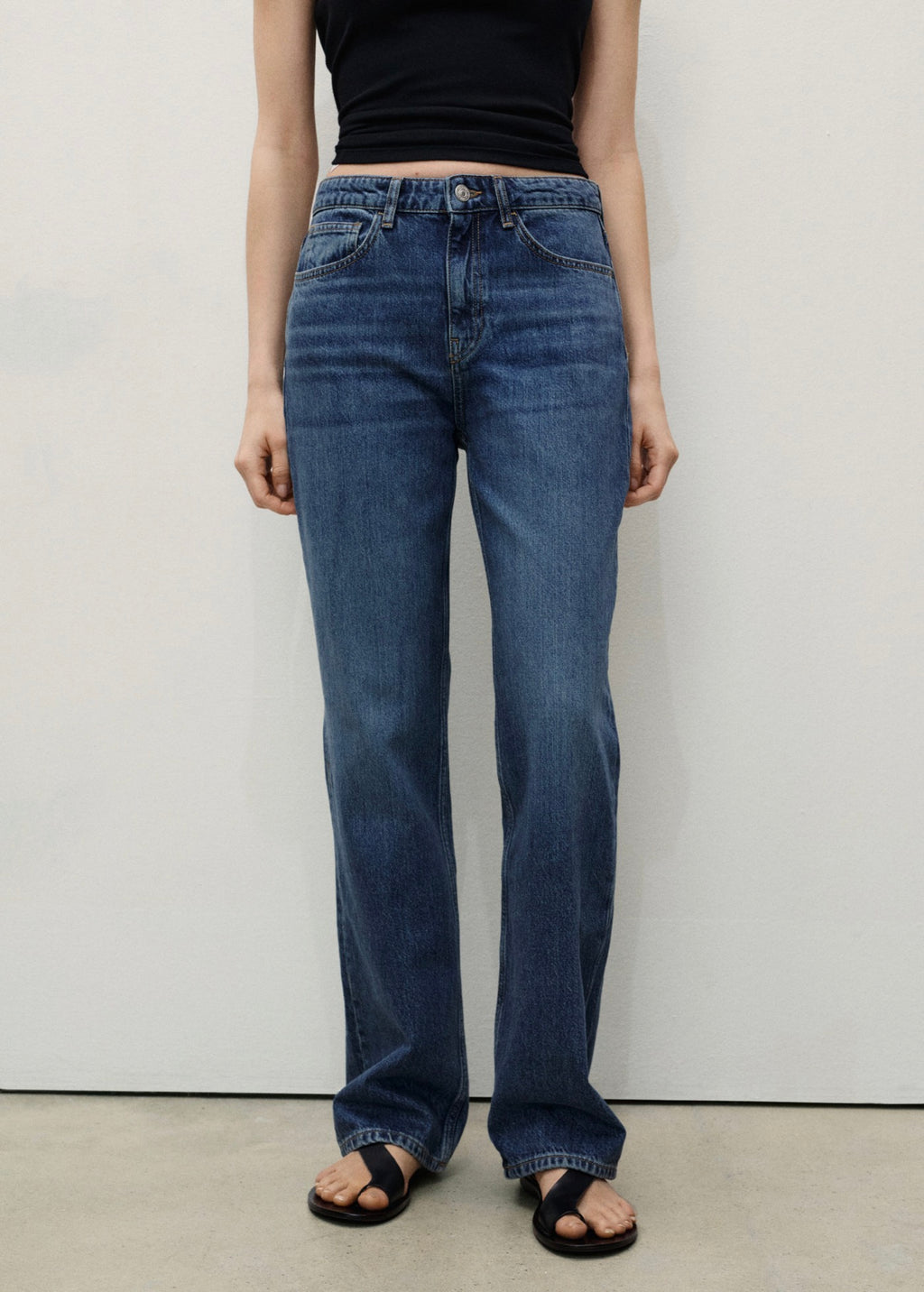 Matilda Straight Leg Jeans - Dark Blue
