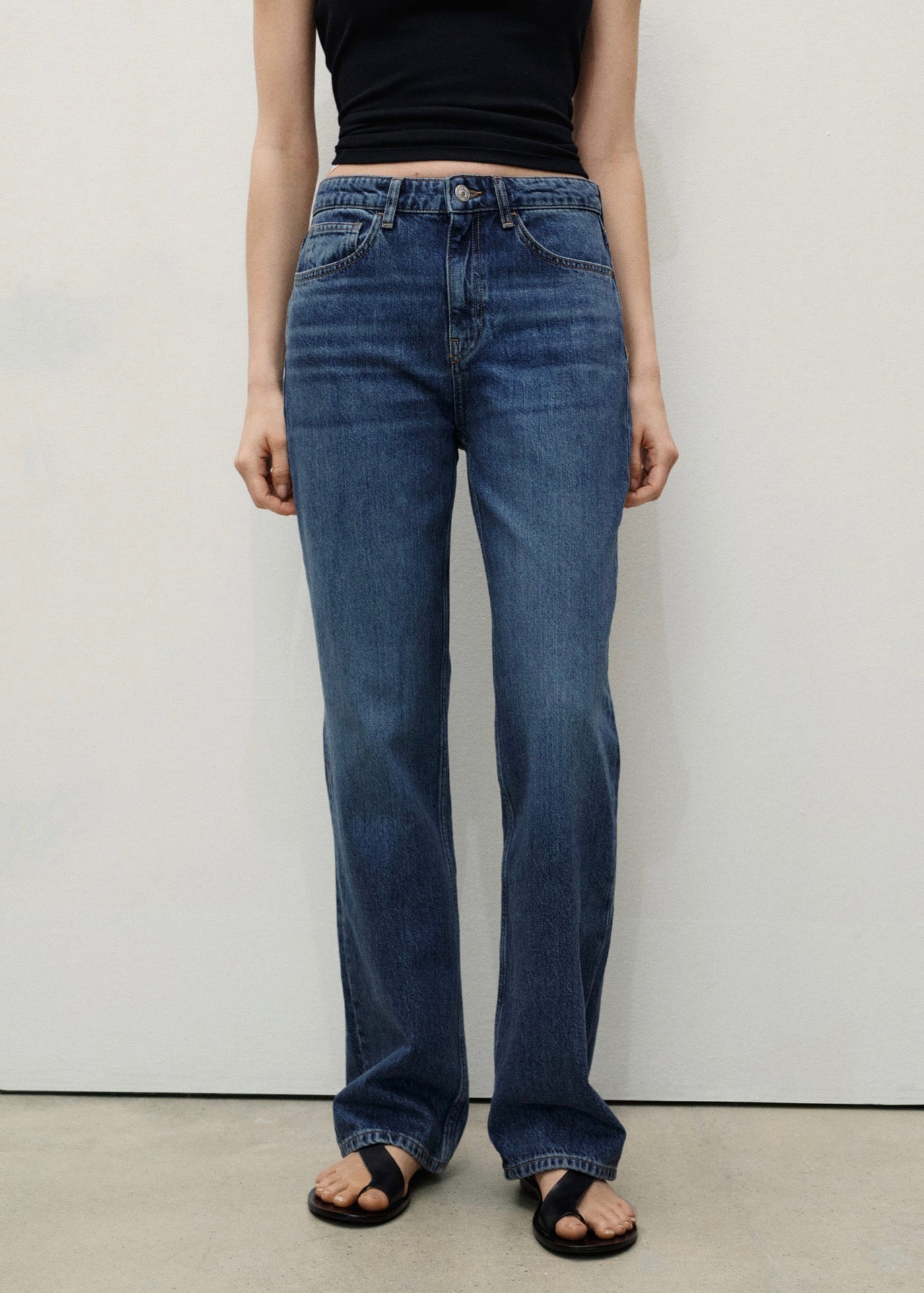 Matilda Straight Leg Jeans - Dark Blue